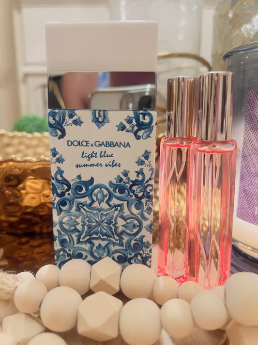 Ladies DOLCE & GABBANA LIGHT BLUE SUMMER VIBES Perfume 10ML Sample Spray